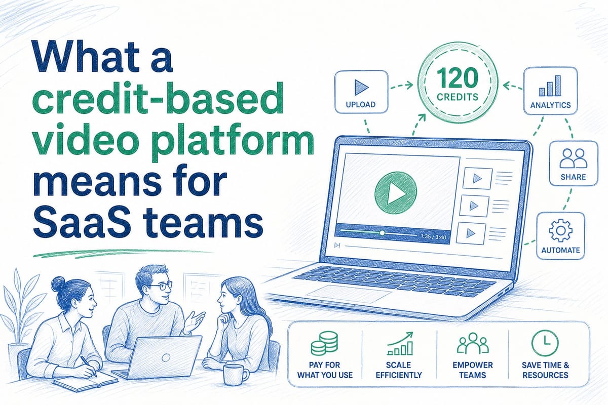 What a credit-based video platform means for SaaS teams
