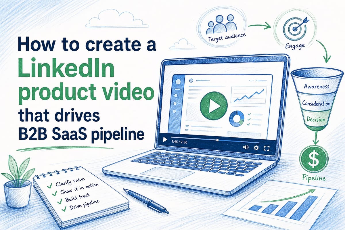 How to create a LinkedIn product video that drives B2B SaaS pipeline