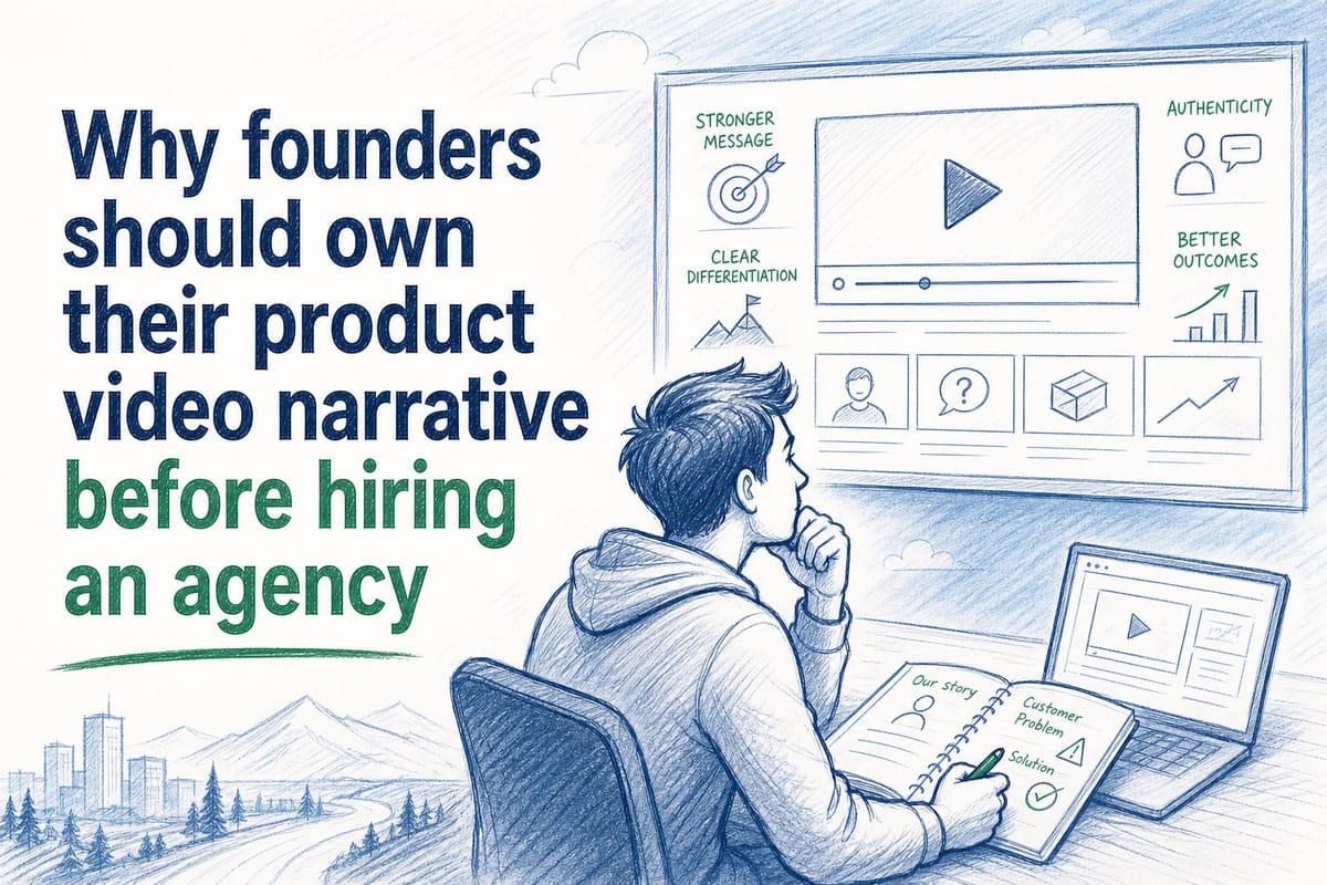 Why founders should own their product video narrative before hiring an agency