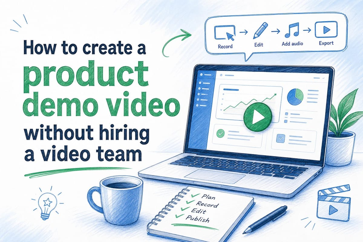 How to create a product demo video without hiring a video team