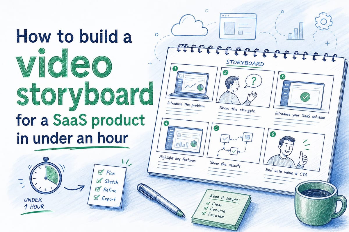 How to build a video storyboard for a SaaS product in under an hour