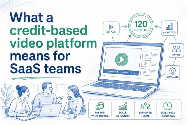 What a credit-based video platform means for SaaS teams