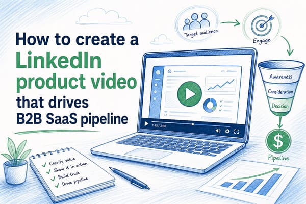 How to create a LinkedIn product video that drives B2B SaaS pipeline