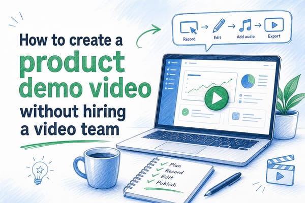 How to create a product demo video without hiring a video team