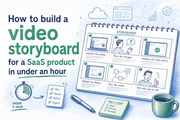 How to build a video storyboard for a SaaS product in under an hour